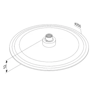 Тропический душ Damixa Scandinavian Pure 936050300 черрный